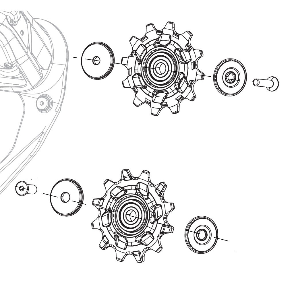SRAM RED AXS X-Sync 12V keramiske bagskifterhjul