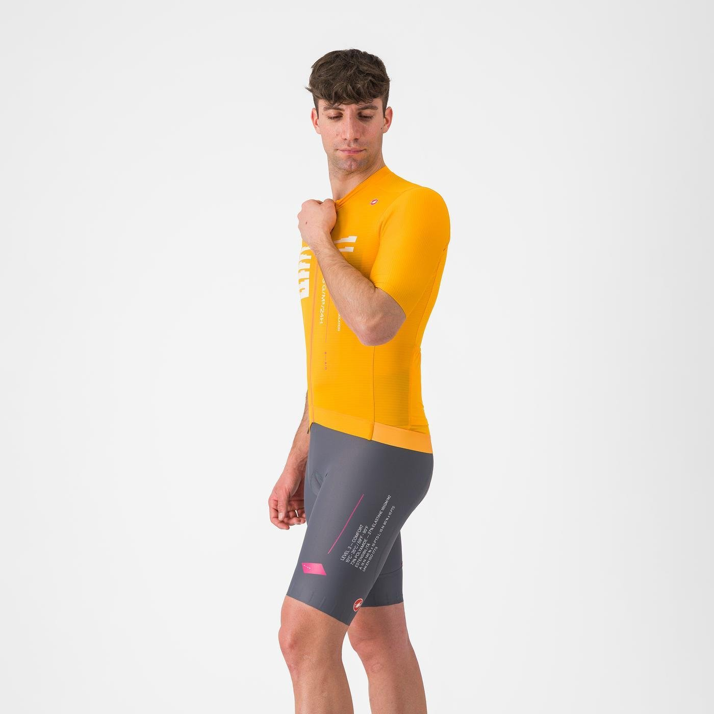 Koszulka termoaktywna CASTELLI ESPRESSO R--A/D Smoke Grey Bib Tight