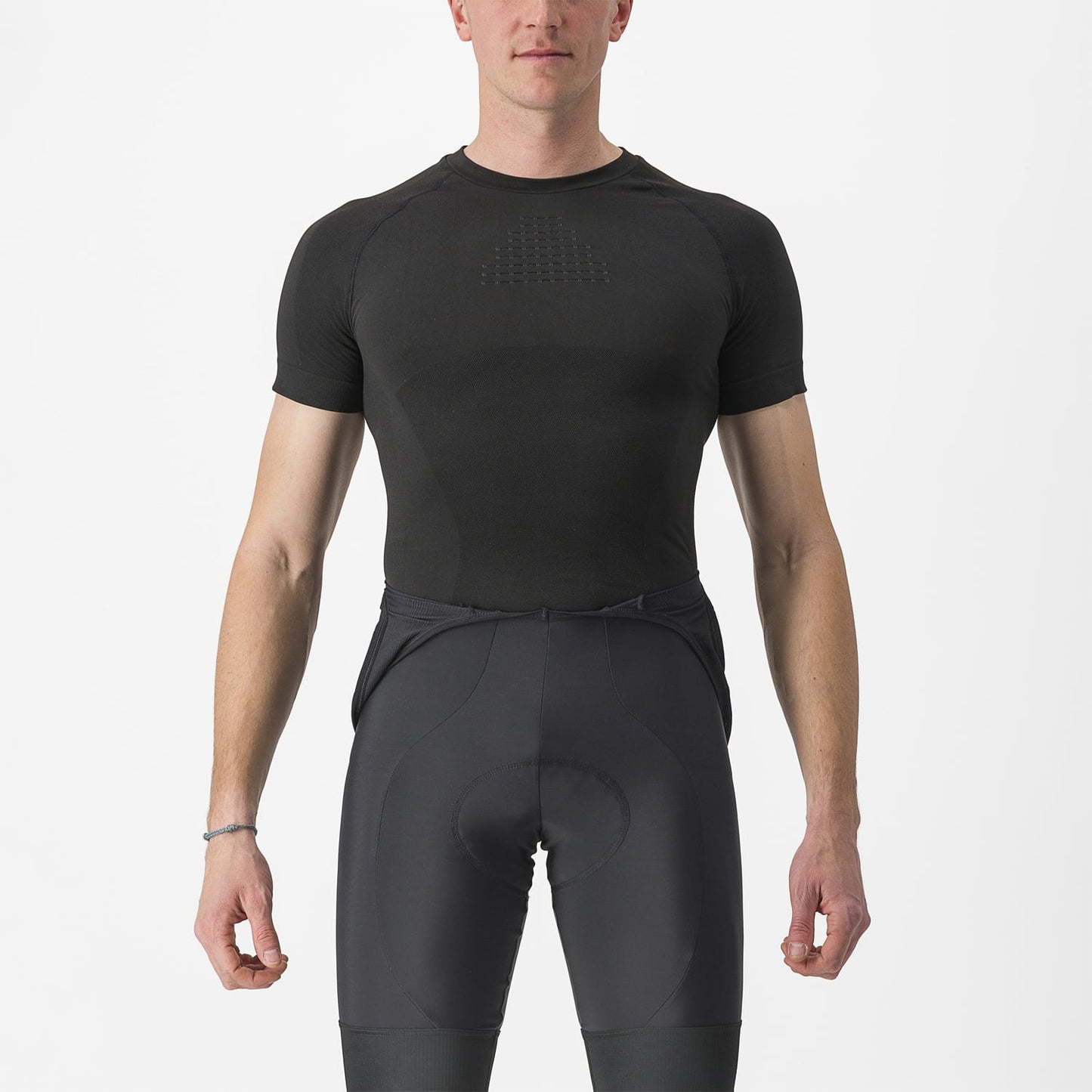 CASTELLI CORE SEAMLESS Bielizna z krótkim rękawem czarny