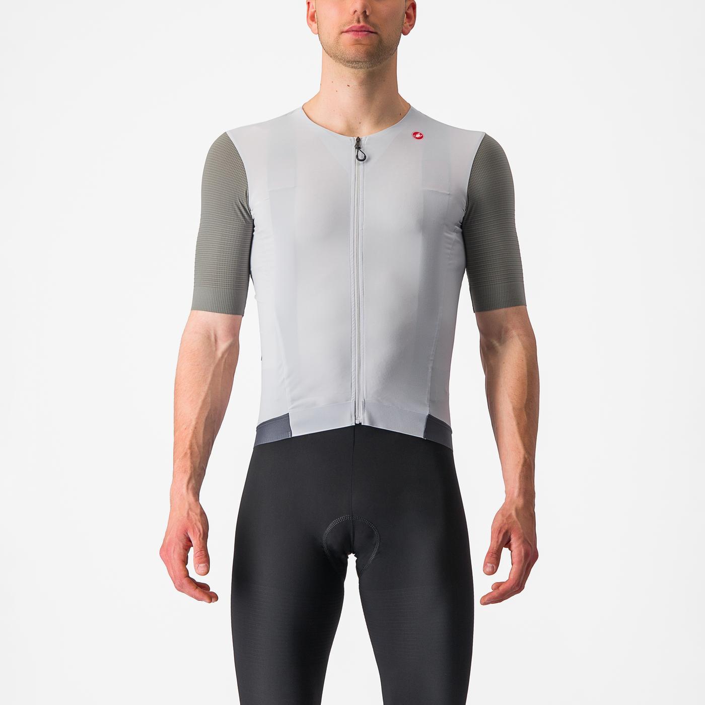 CASTELLI PREMIO Kortärmad Jersey Vit/Grå