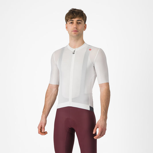CASTELLI ESPRESSO Dres s krátkým rukávem bílý