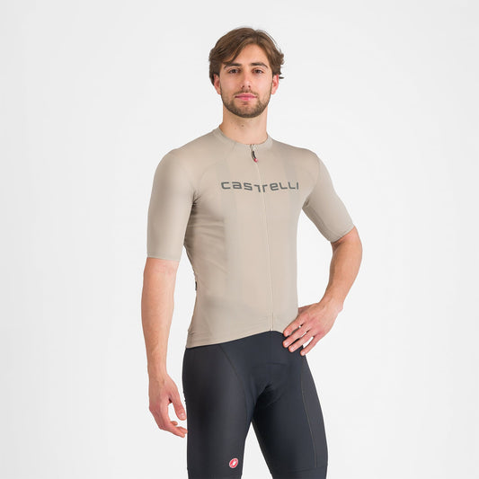 CASTELLI PROLOGO LITE Dres s krátkým rukávem Beige
