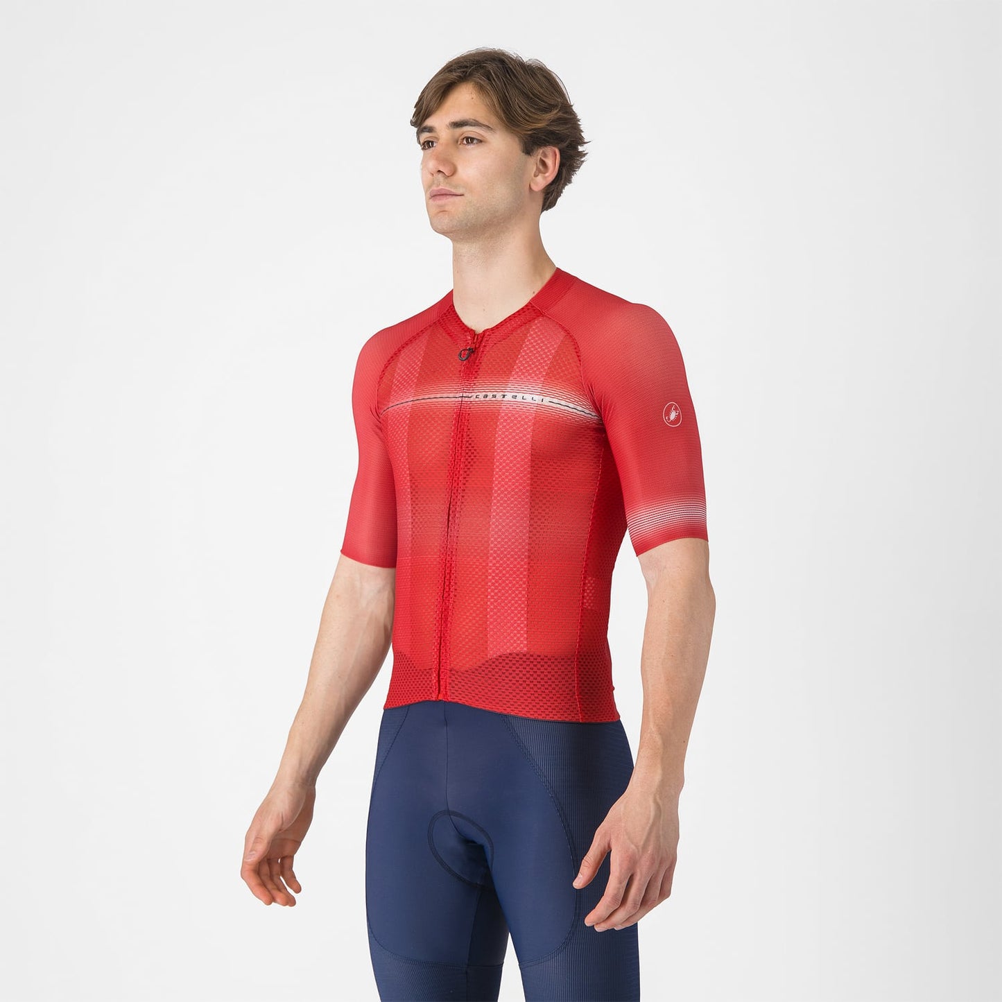 CASTELLI CLIMBER'S A/C Dres s krátkým rukávem červený