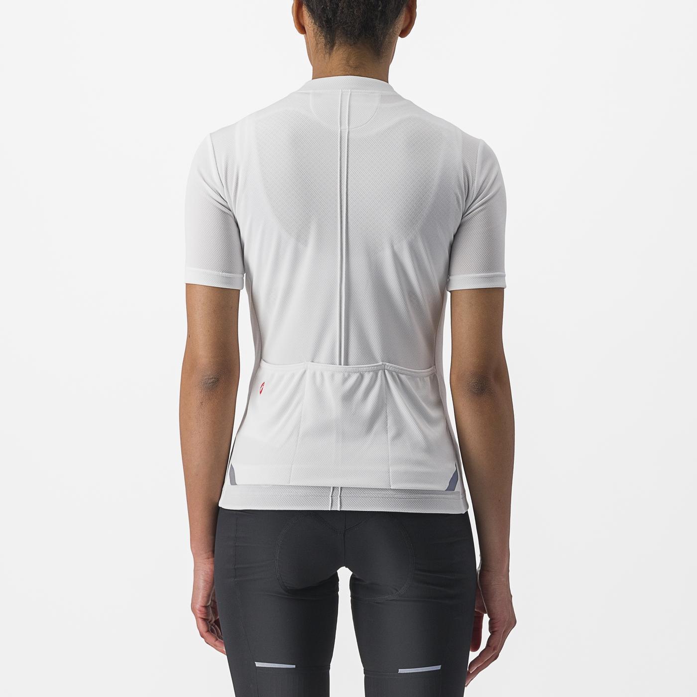CASTELLI ANIMA 4 Kortärmad Jersey Vit, Dam