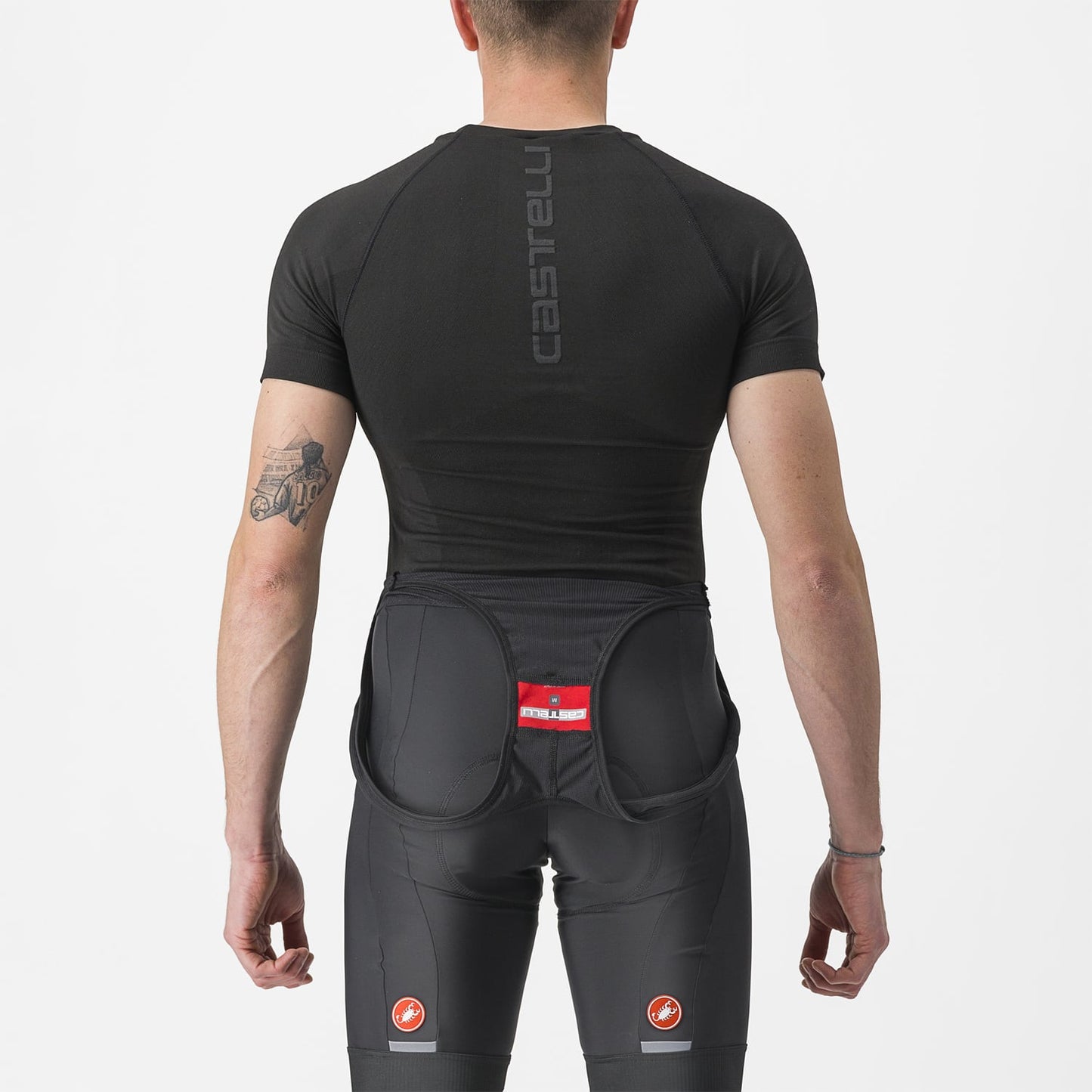 CASTELLI CORE SEAMLESS Bielizna z krótkim rękawem czarny