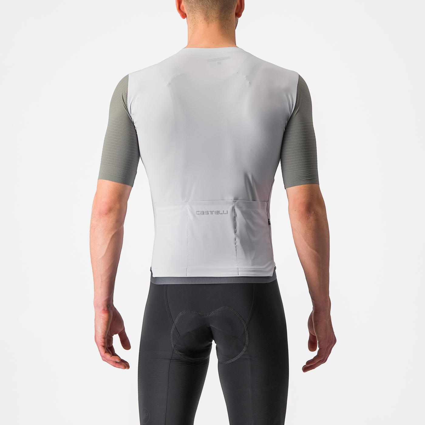 CASTELLI PREMIO Kortärmad Jersey Vit/Grå