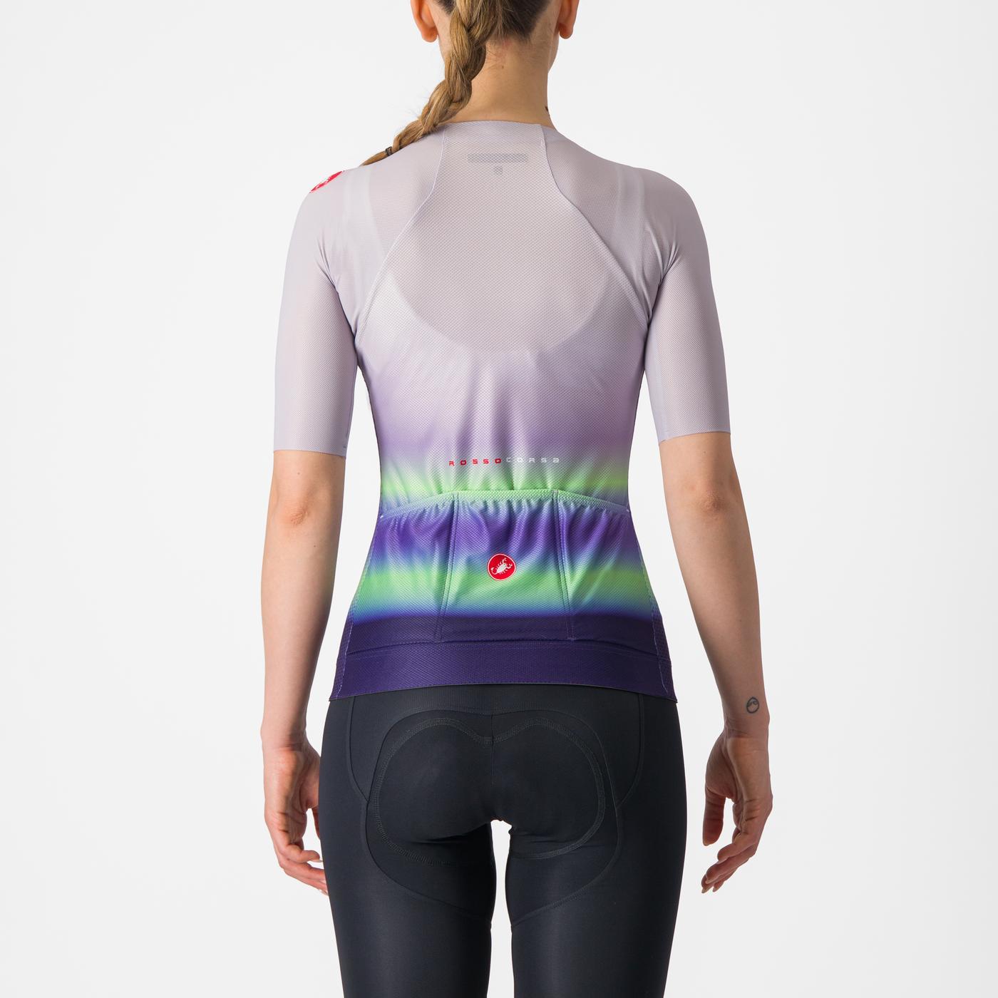 CASTELLI CLIMBER'S 4.0 W Kortärmad damtröja Lila/Grön