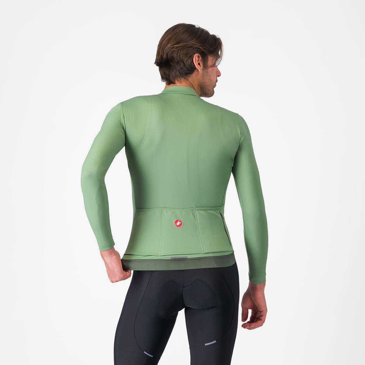CASTELLI ESPRESSO THERMAL Långärmad pepertröja Grön