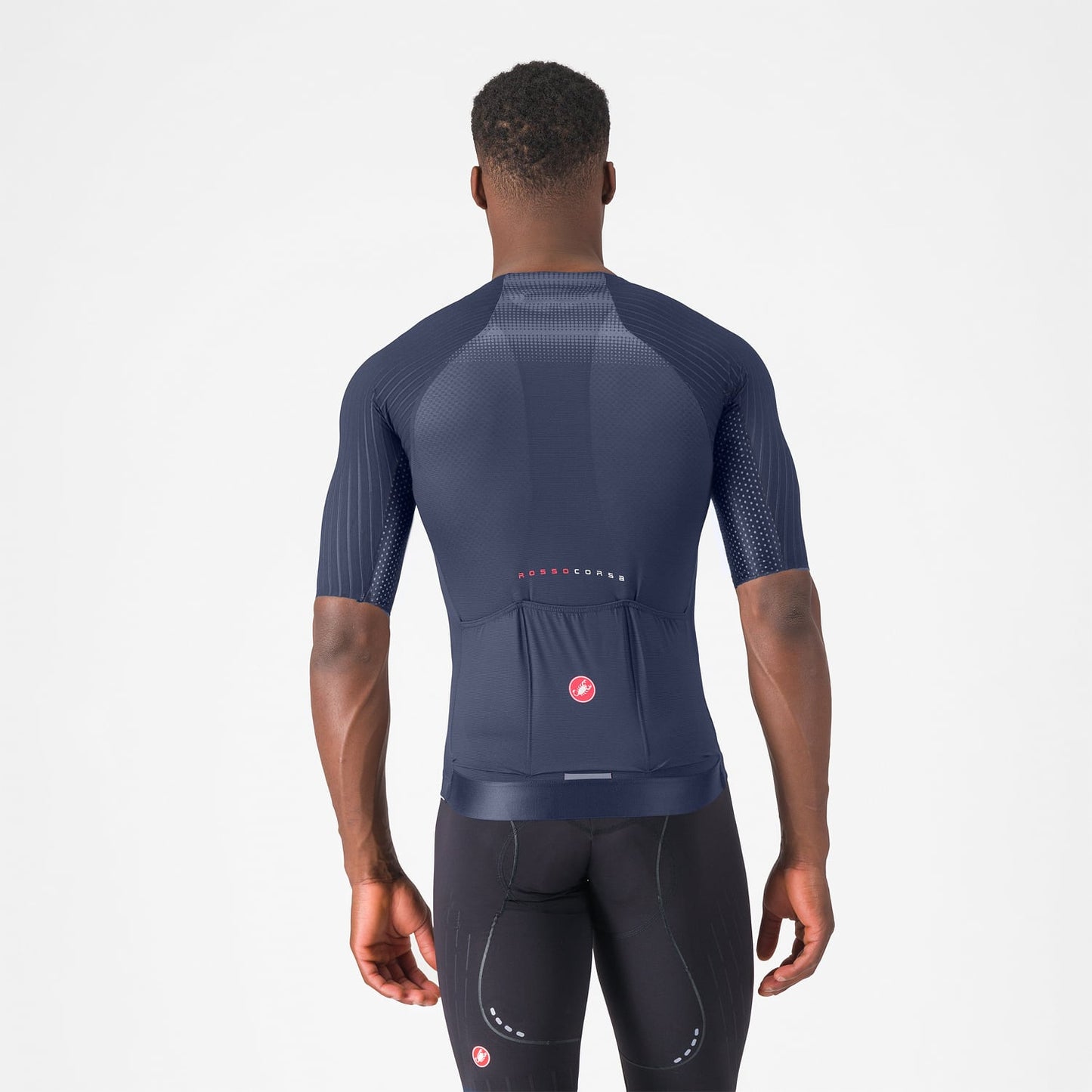 Maillot CASTELLI AERO RACE 8S Manches Courtes Marine