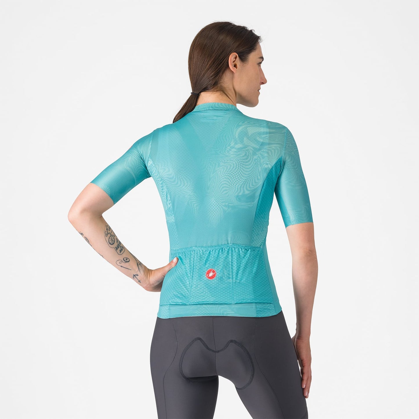 Damska koszulka z krótkim rękawem CASTELLI FANTASIA Turquoise