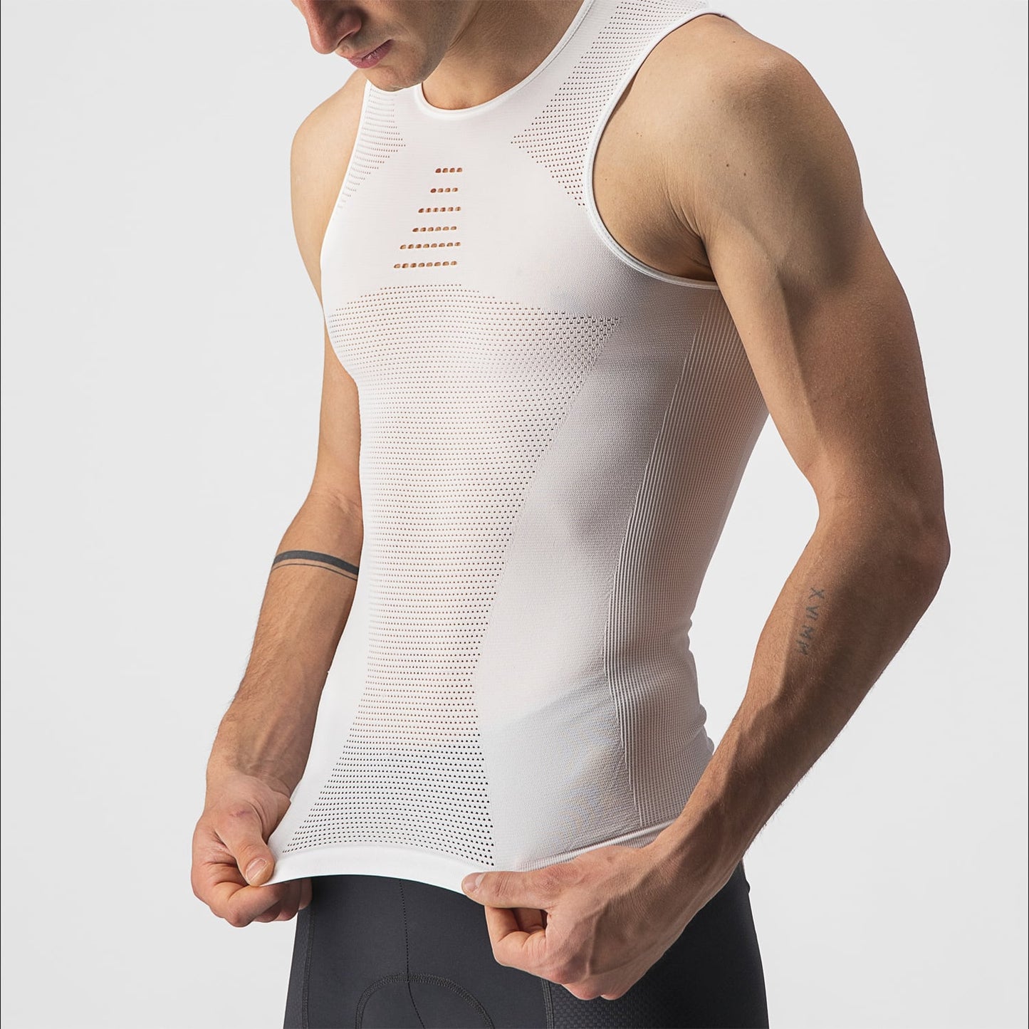 Spodní prádlo bez rukávů CASTELLI CORE SEAMLESS White