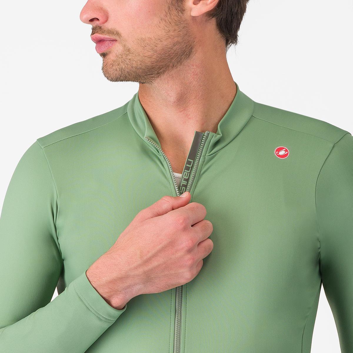 CASTELLI ESPRESSO THERMAL Långärmad pepertröja Grön