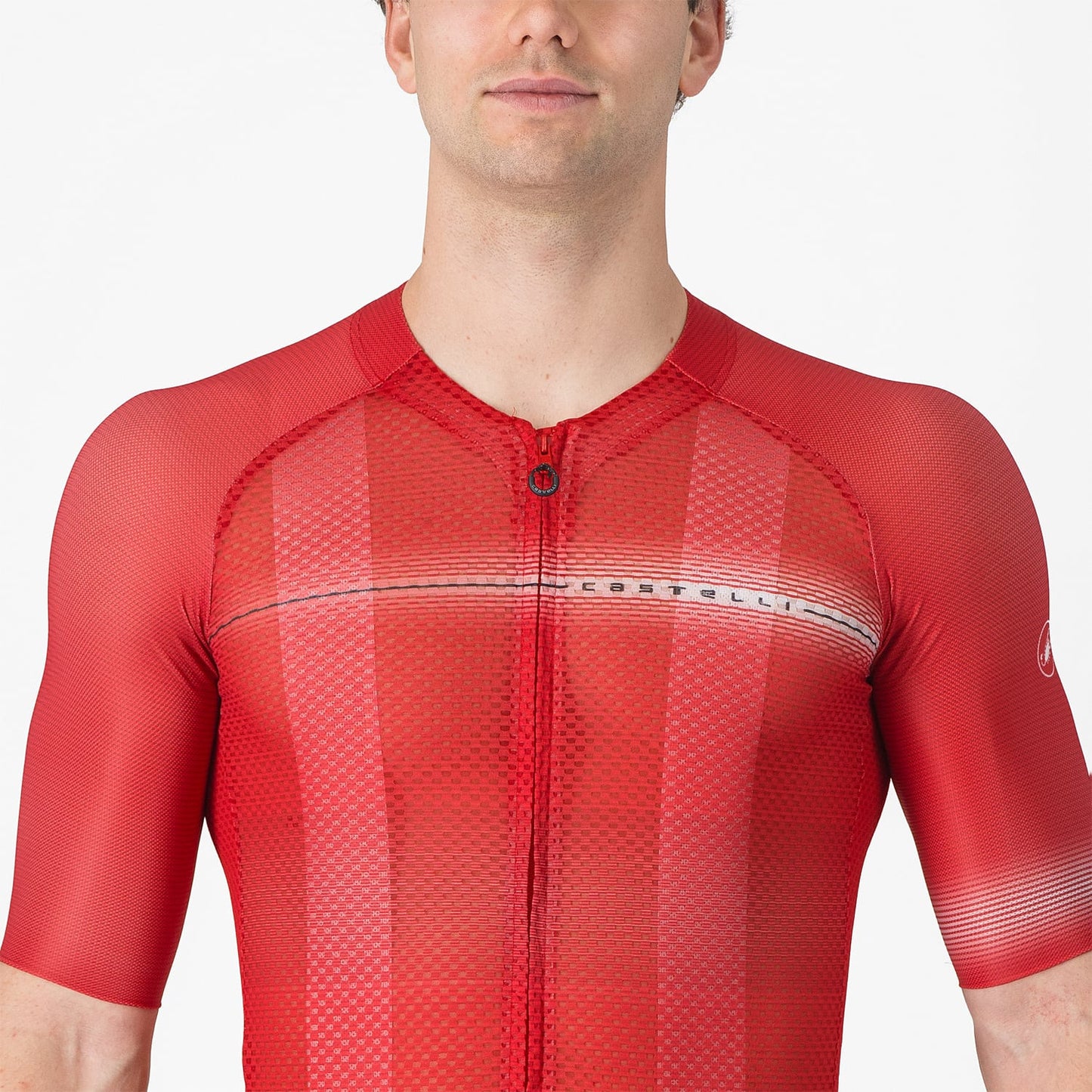 CASTELLI CLIMBER'S A/C Dres s krátkým rukávem červený
