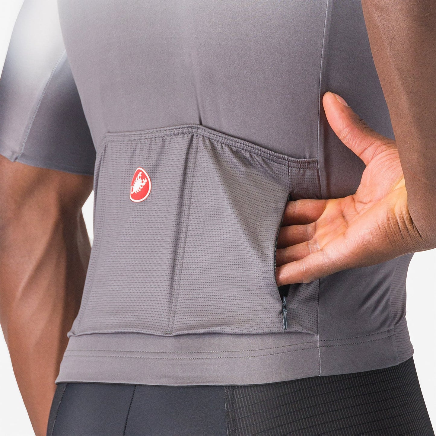 CASTELLI Dres s krátkým rukávem UPF Grey