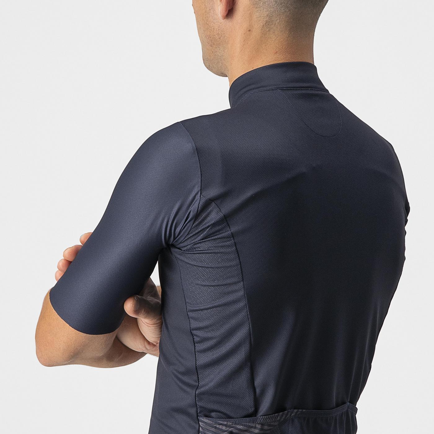 CASTELLI 13 SCREEN Kortärmad Jersey Blå/Röd