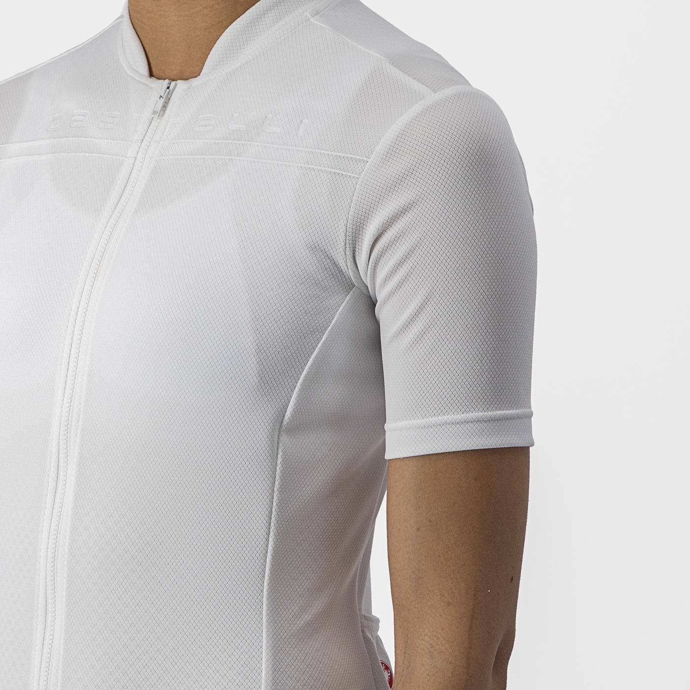 CASTELLI ANIMA 4 Kortärmad Jersey Vit, Dam