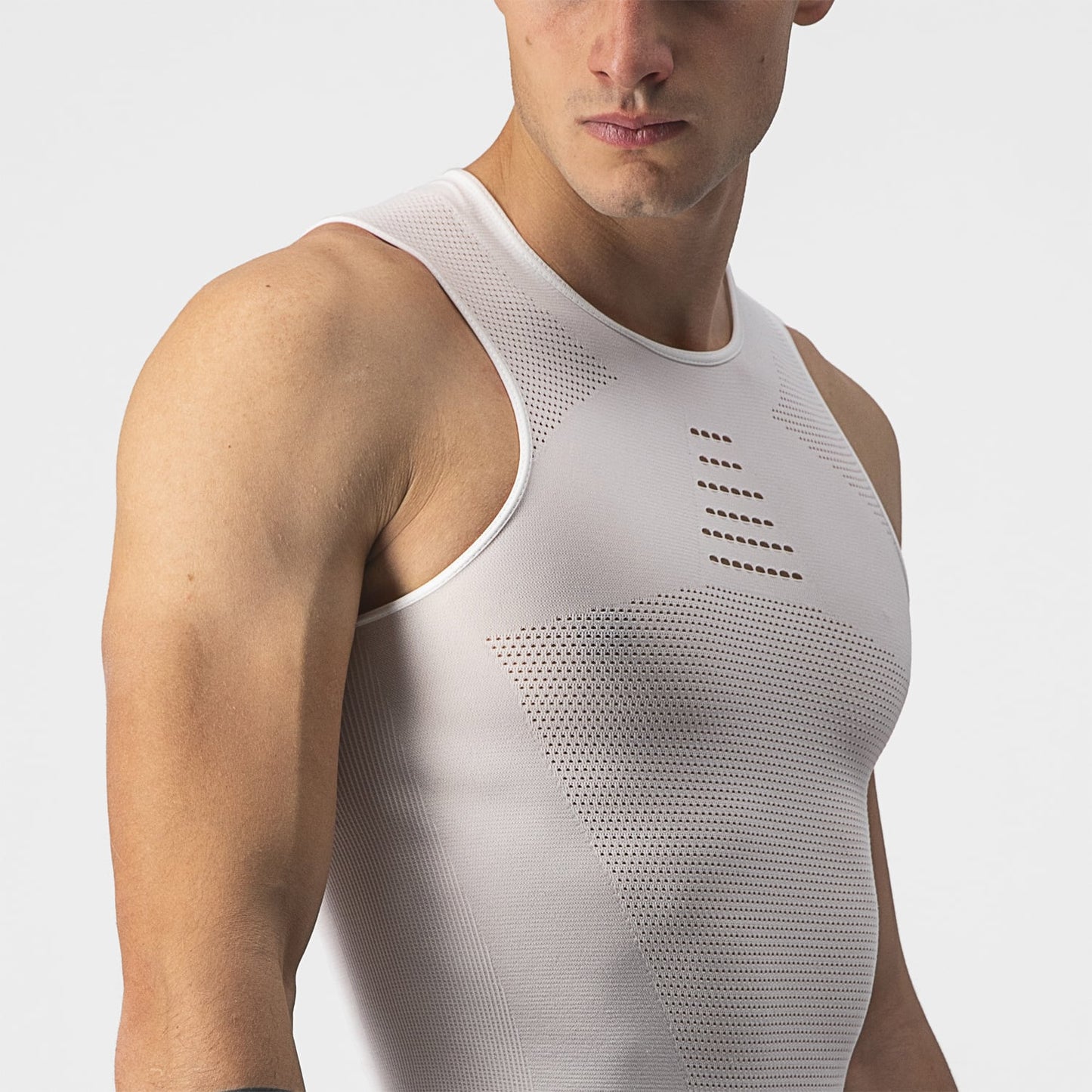 Spodní prádlo bez rukávů CASTELLI CORE SEAMLESS White