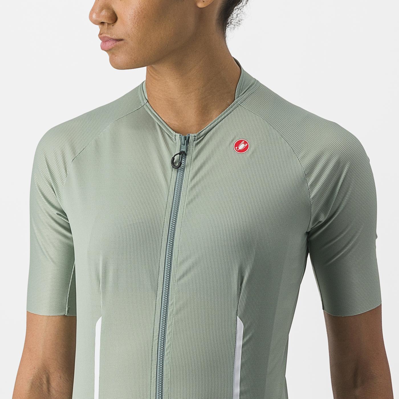 Maillot CASTELLI ENDURANCE W Femme Manches Courtes Vert