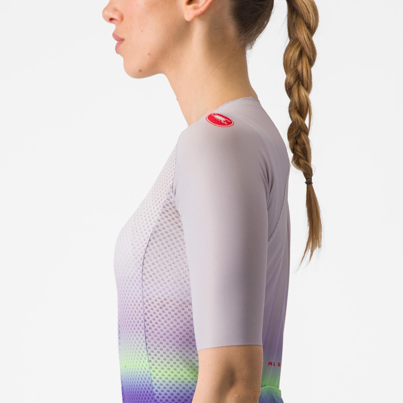 CASTELLI CLIMBER'S 4.0 W Kortärmad damtröja Lila/Grön