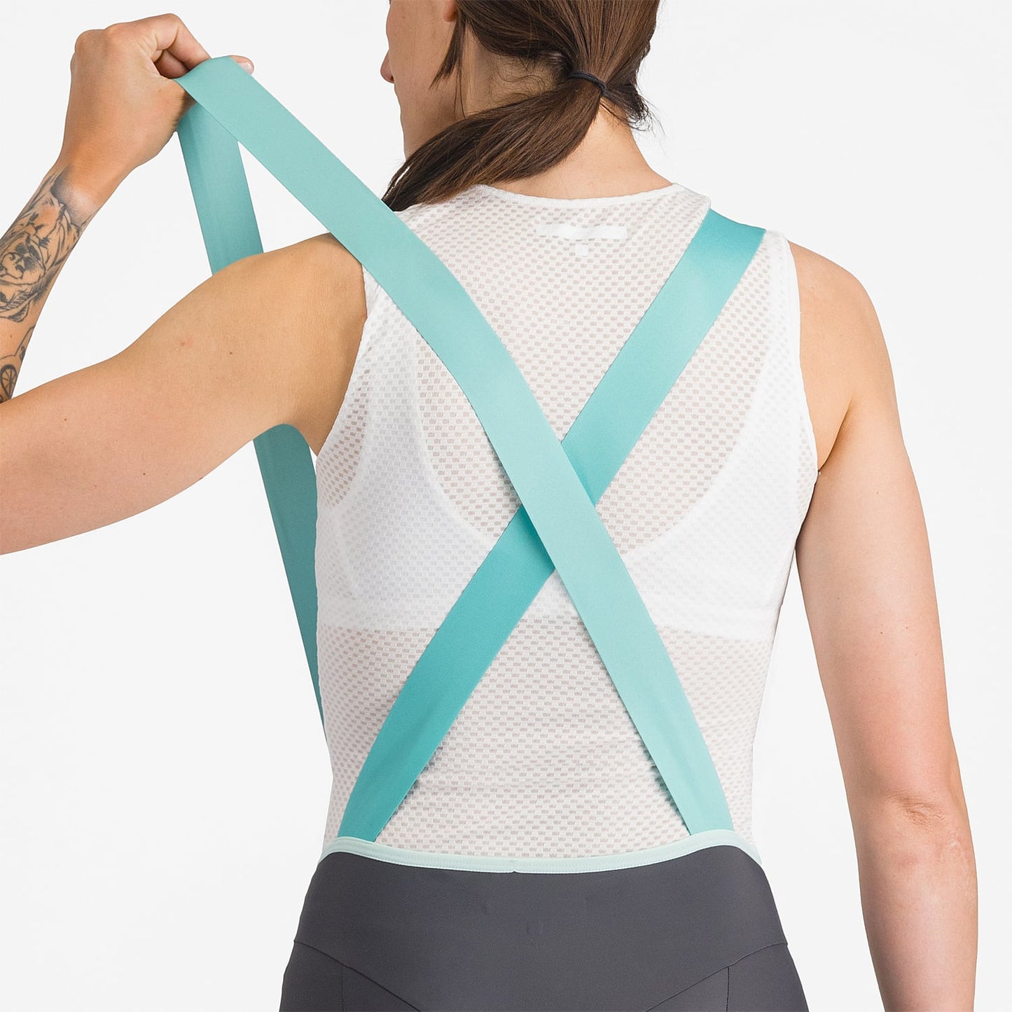 CASTELLI PRIMA 2 DT Dámské tmavě šedé kalhoty Bib Tight