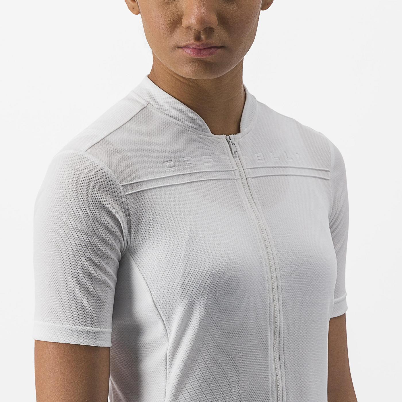 CASTELLI ANIMA 4 Kortärmad Jersey Vit, Dam