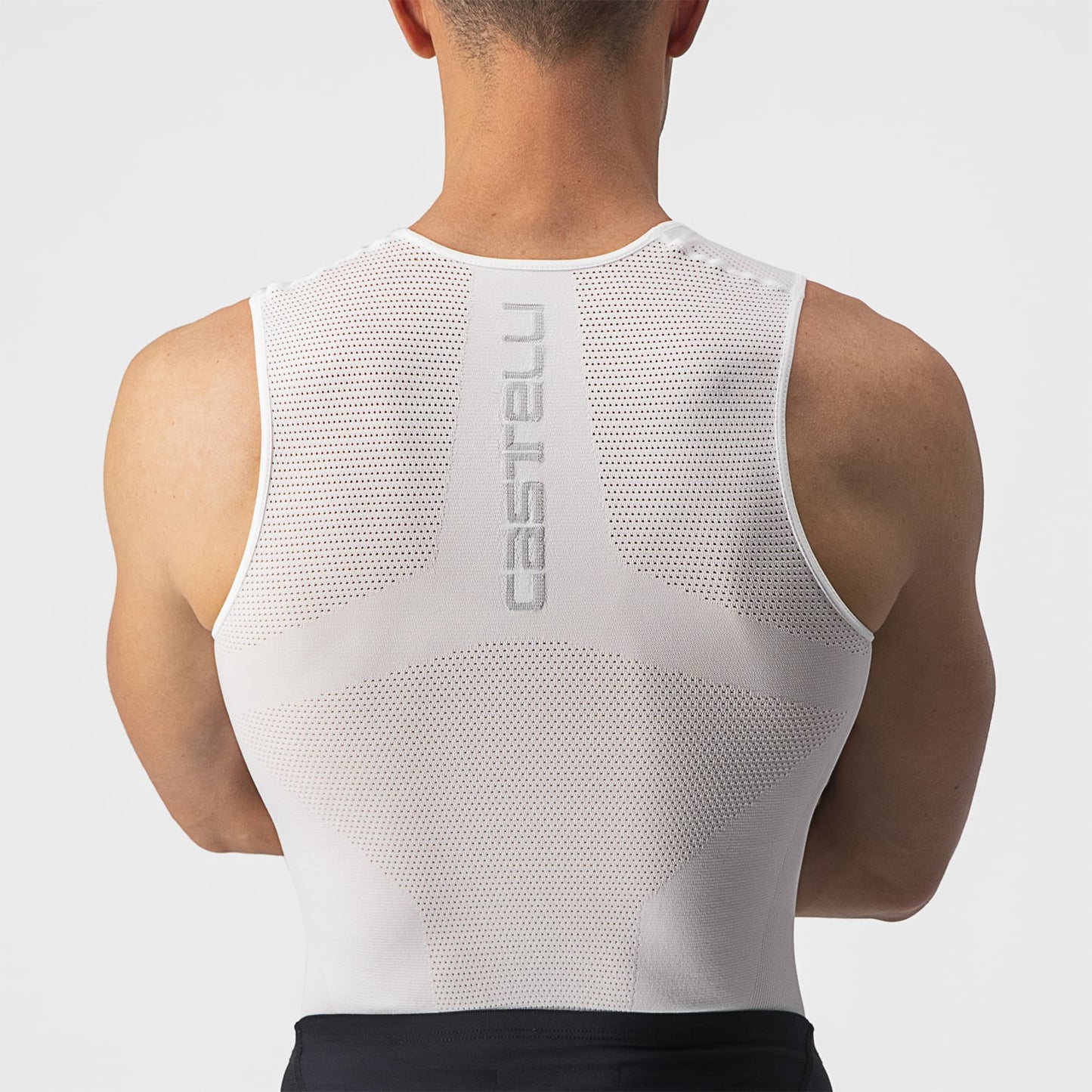 Spodní prádlo bez rukávů CASTELLI CORE SEAMLESS White