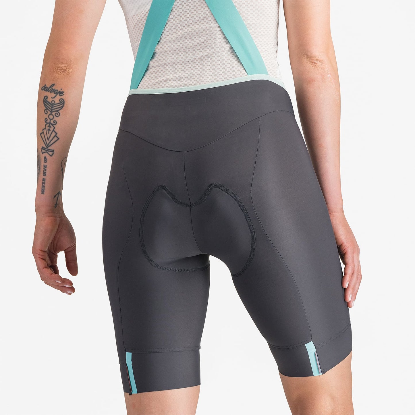 CASTELLI PRIMA 2 DT Dámské tmavě šedé kalhoty Bib Tight