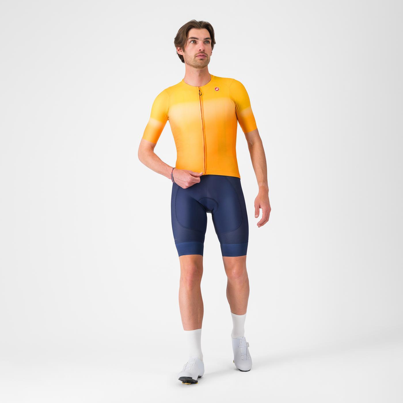 CASTELLI UPF Kortærmet Jersey Orange