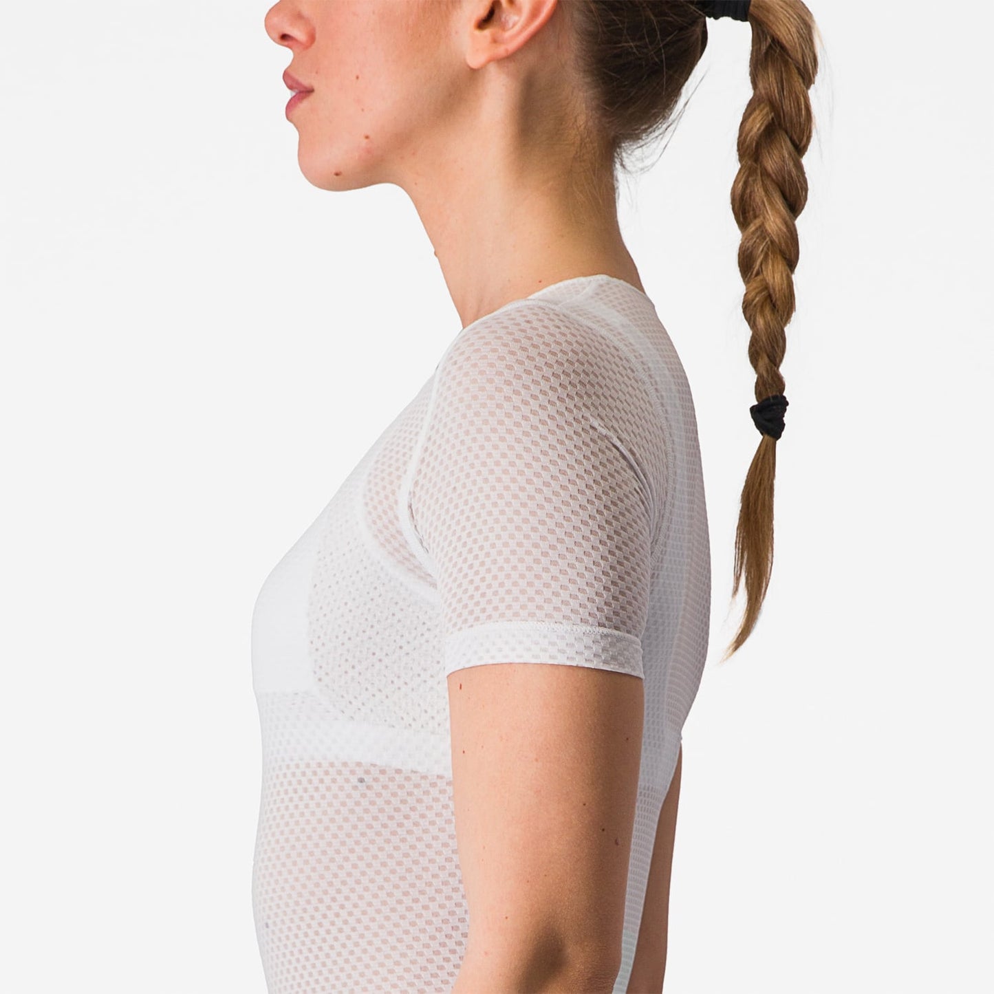 CASTELLI PRO MESH Underkläder med kort ärm för kvinnor Vit