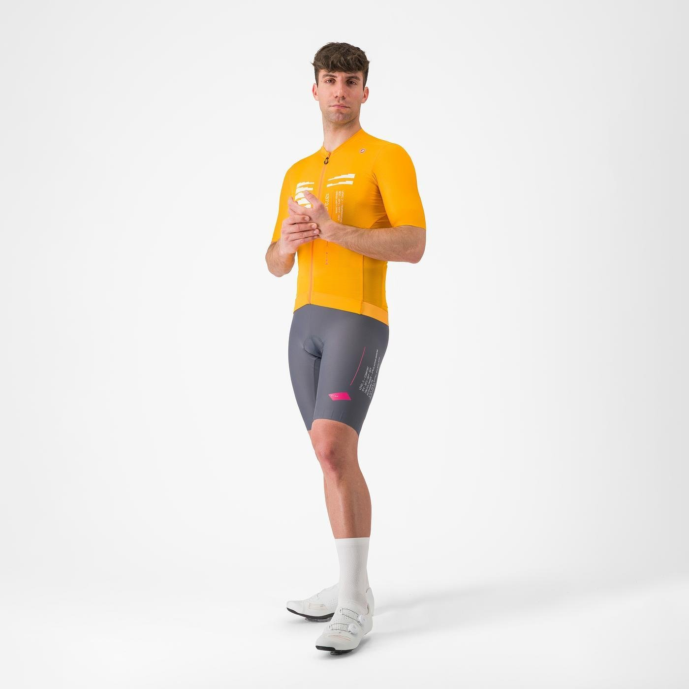 Koszulka termoaktywna CASTELLI ESPRESSO R--A/D Smoke Grey Bib Tight