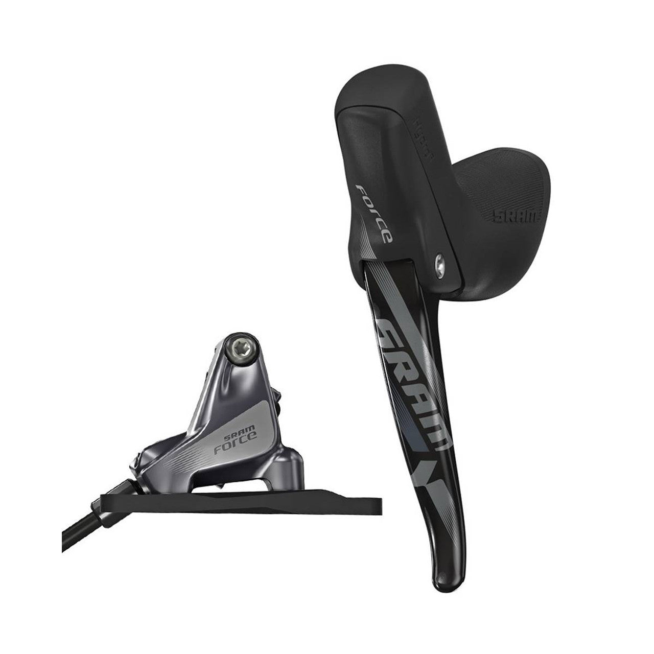 SRAM FORCE 22 11V Flat Mount Discless Straight Lever og bageste caliper