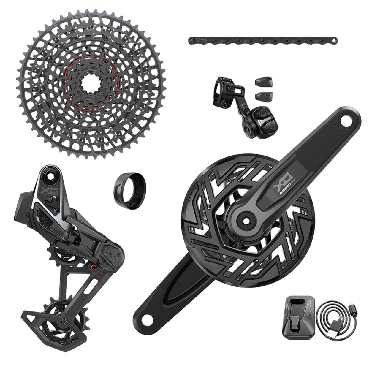 SRAM X0 EAGLE E-MTB BOSCH ISIS AXS T-TYPE 36 zubů CLIP-ON 10/52 Balení