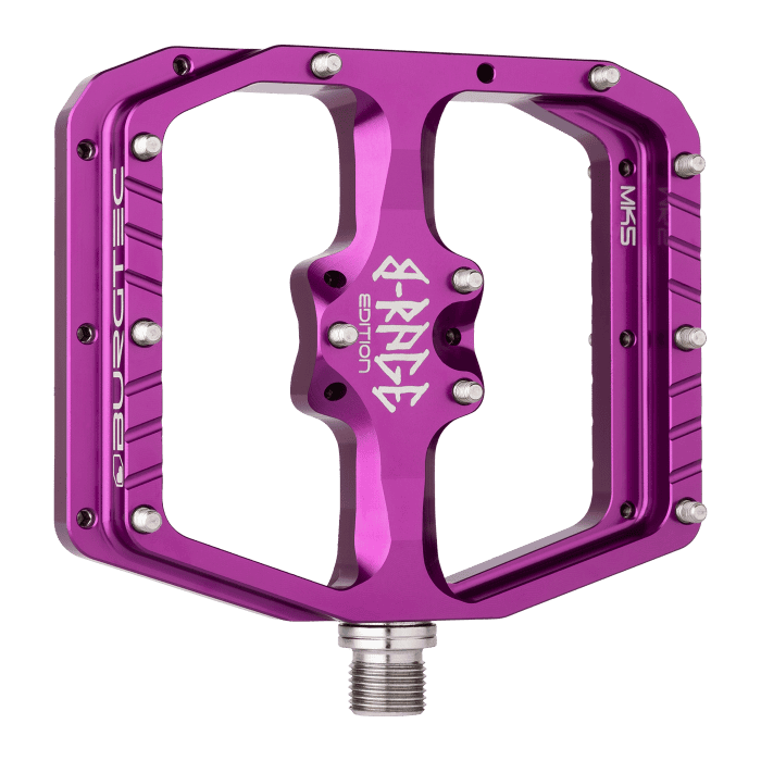 BURGTEC PENTHOUSE FLAT MK5 B-RAGE EDITION Fialové ploché pedály