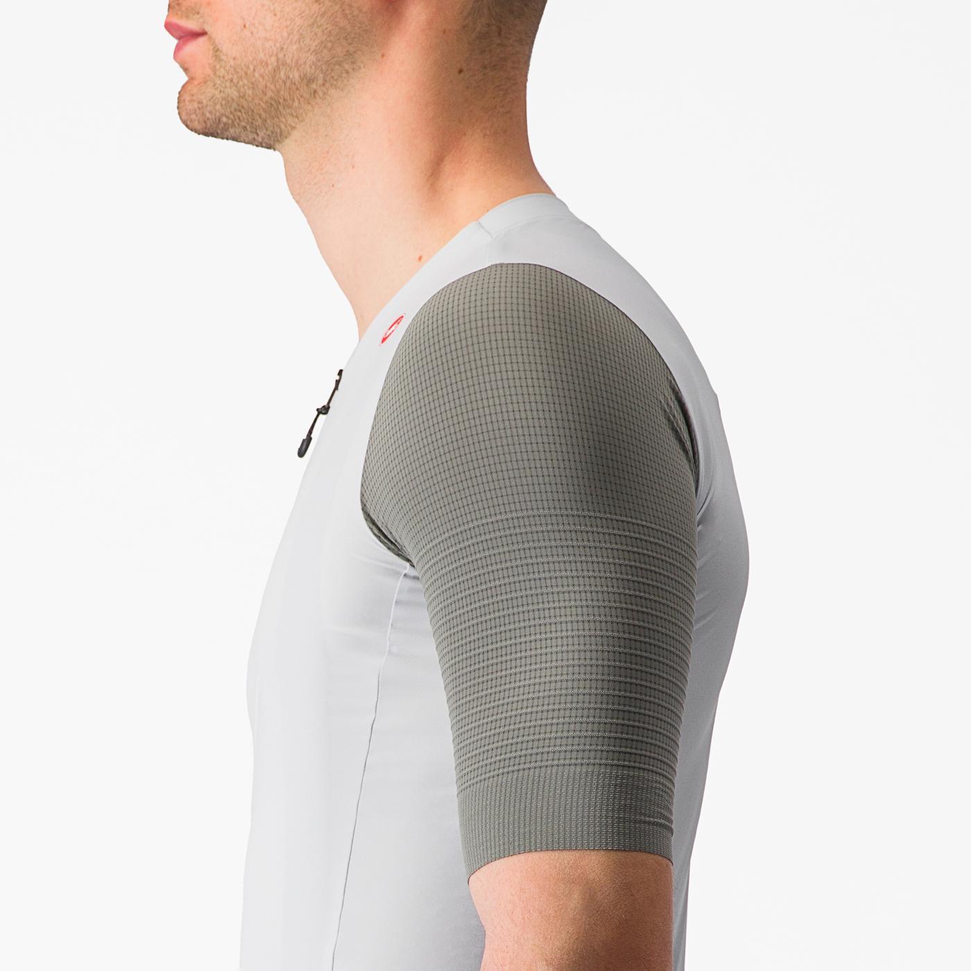 CASTELLI PREMIO Kortärmad Jersey Vit/Grå