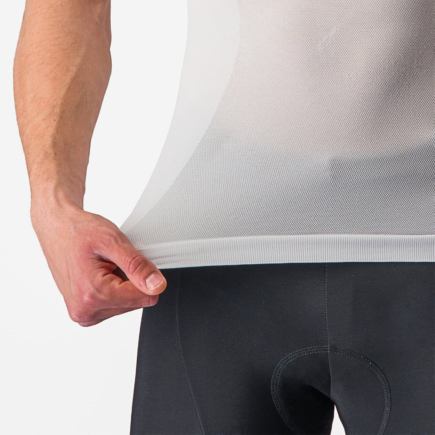 CASTELLI CORE SEAMLESS Bielizna z krótkim rękawem biały