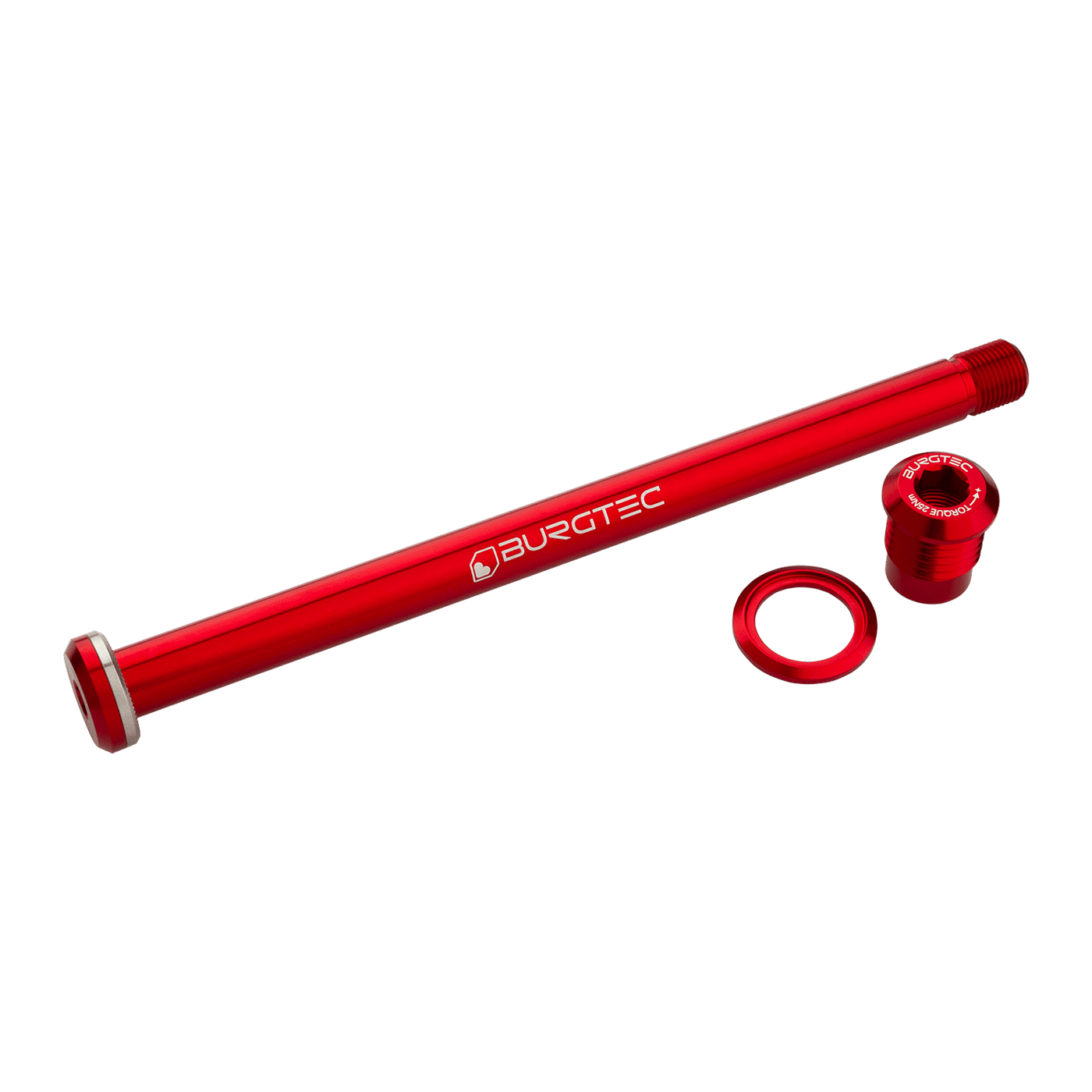 BURGTEC 174 mm baghjulsaksel til Yeti Frame Red