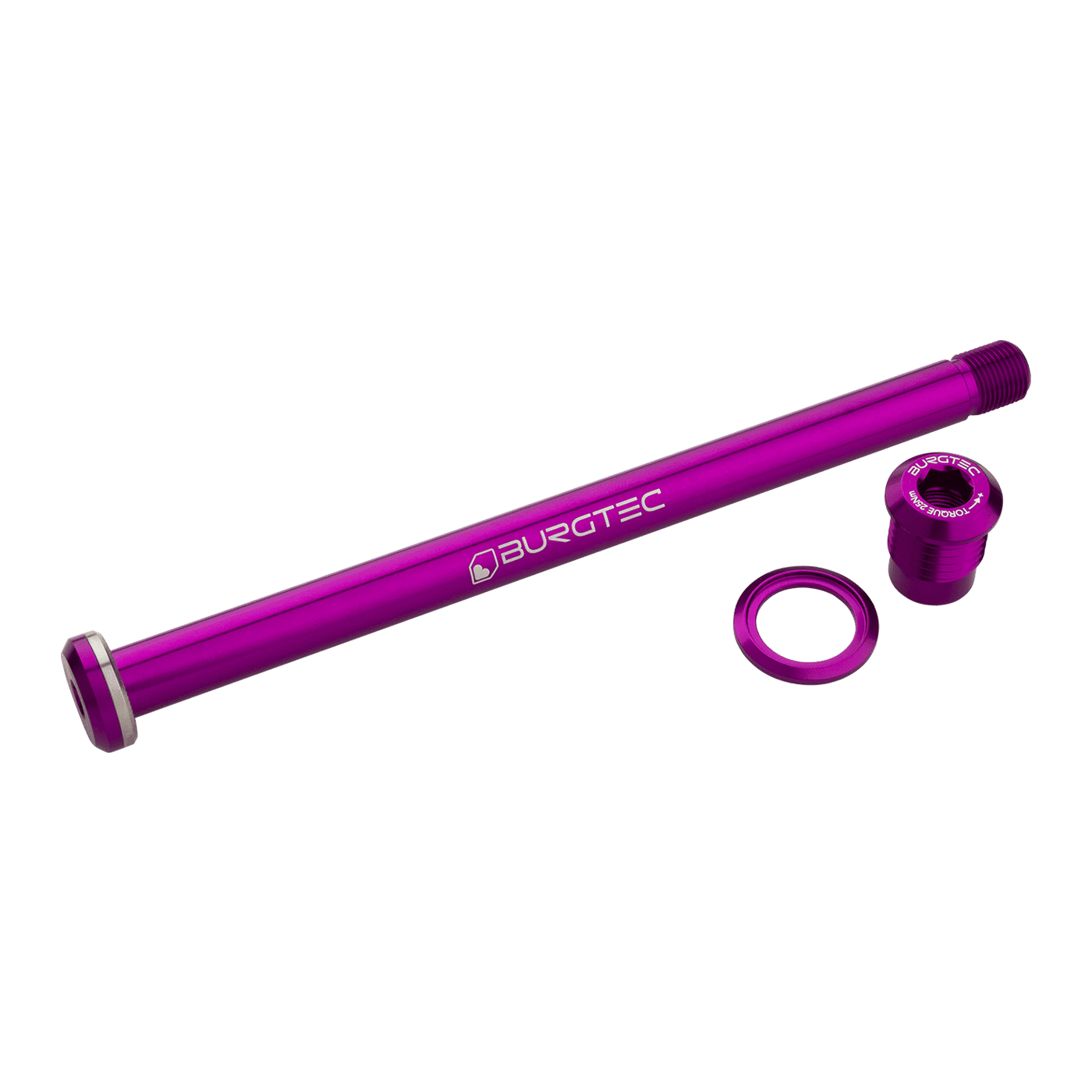 BURGTEC 174mm osa zadního kola pro rám Yeti fialová
