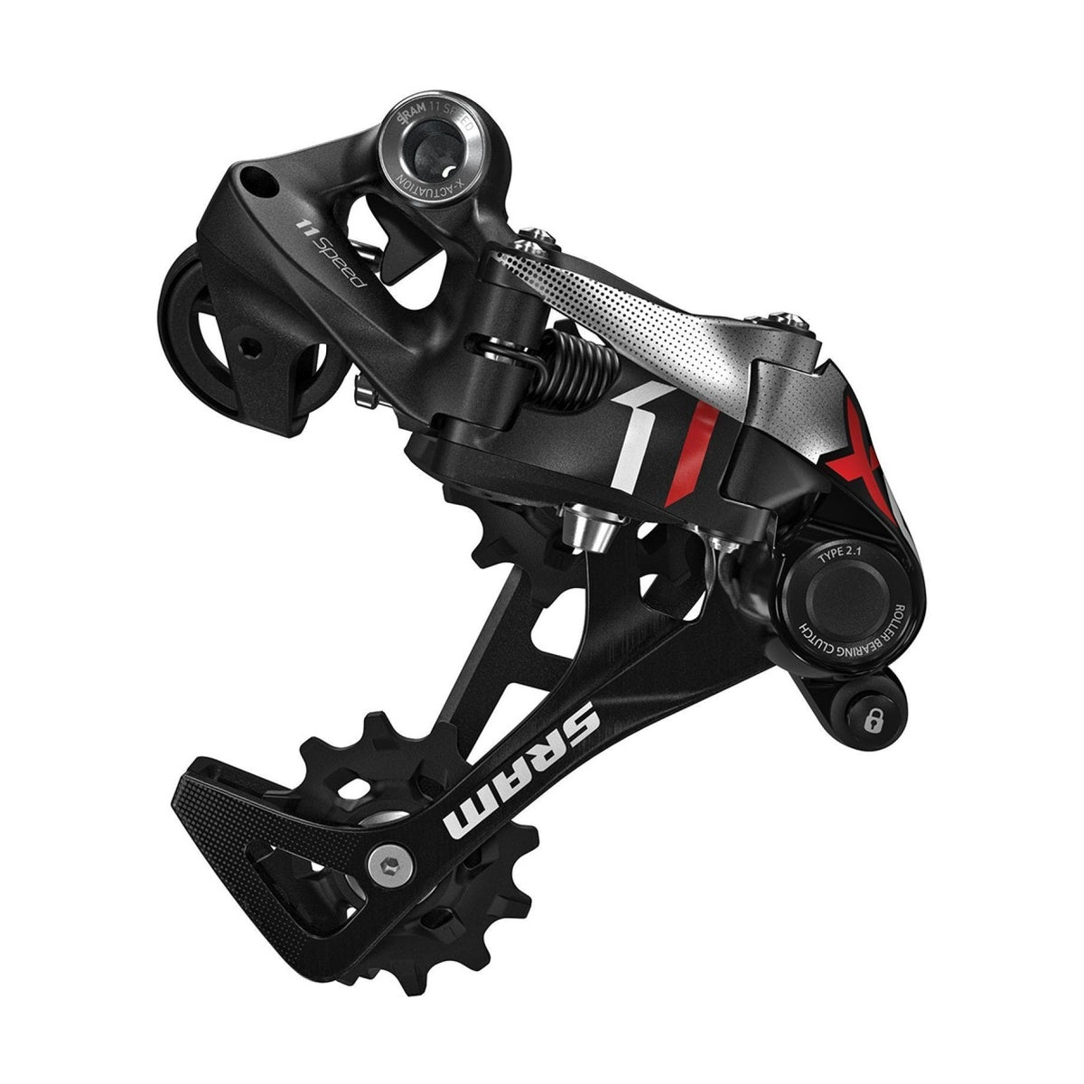 Dérailleur Arrière SRAM X01 11V Type 2.1 Noir/Rouge