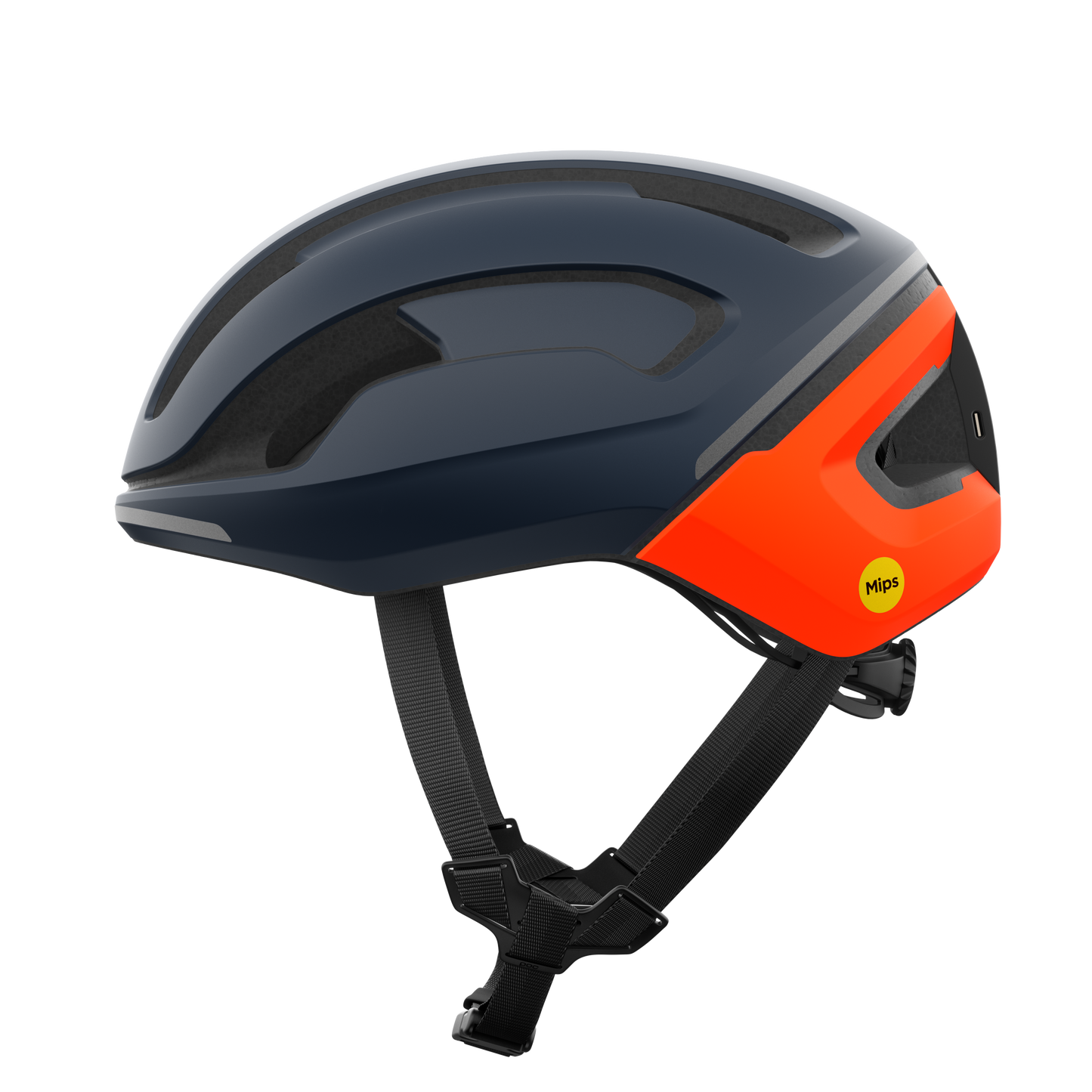 Kask szosowy POC OMNE BEACON MIPS niebieski/pomarańczowy matowy
