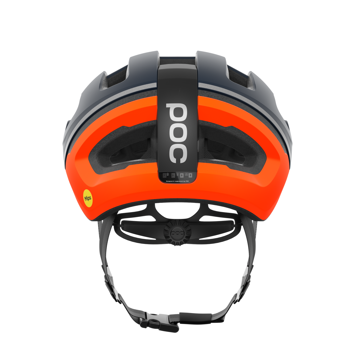 Kask szosowy POC OMNE BEACON MIPS niebieski/pomarańczowy matowy