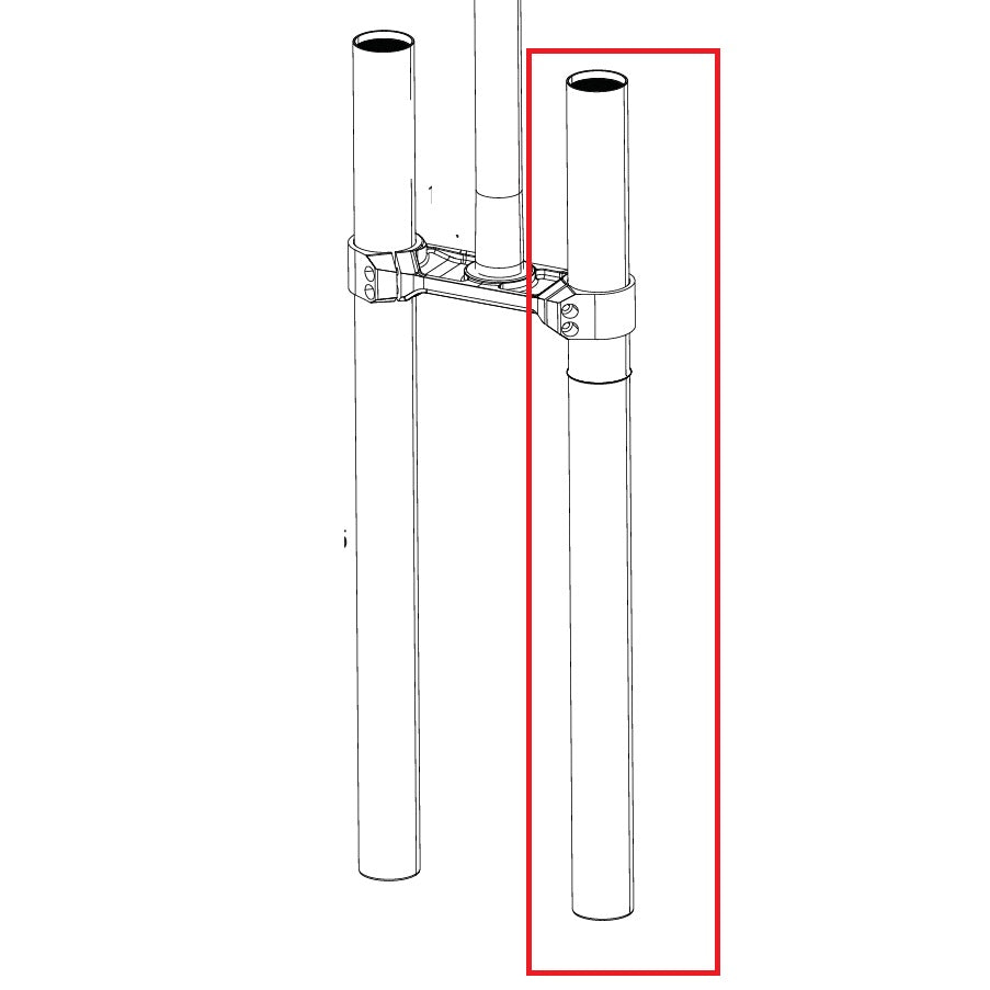 Levý píst pro vidlici ROCKSHOX BOXXER D1 (2024+)