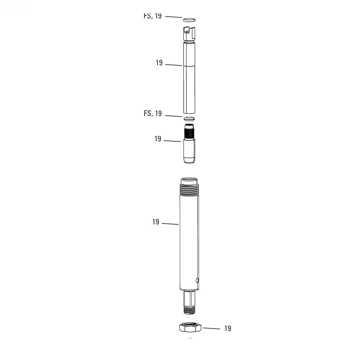 Ensemble Tige d'Amortisseur ROCKSHOX MONARCH RL/RT/XX (B1+) 222x66mm #11.4118.099.010
