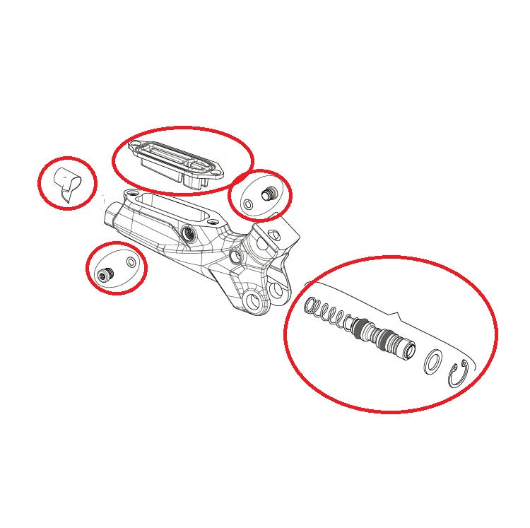 SRAM G2 RS spak, sats med invändiga delar