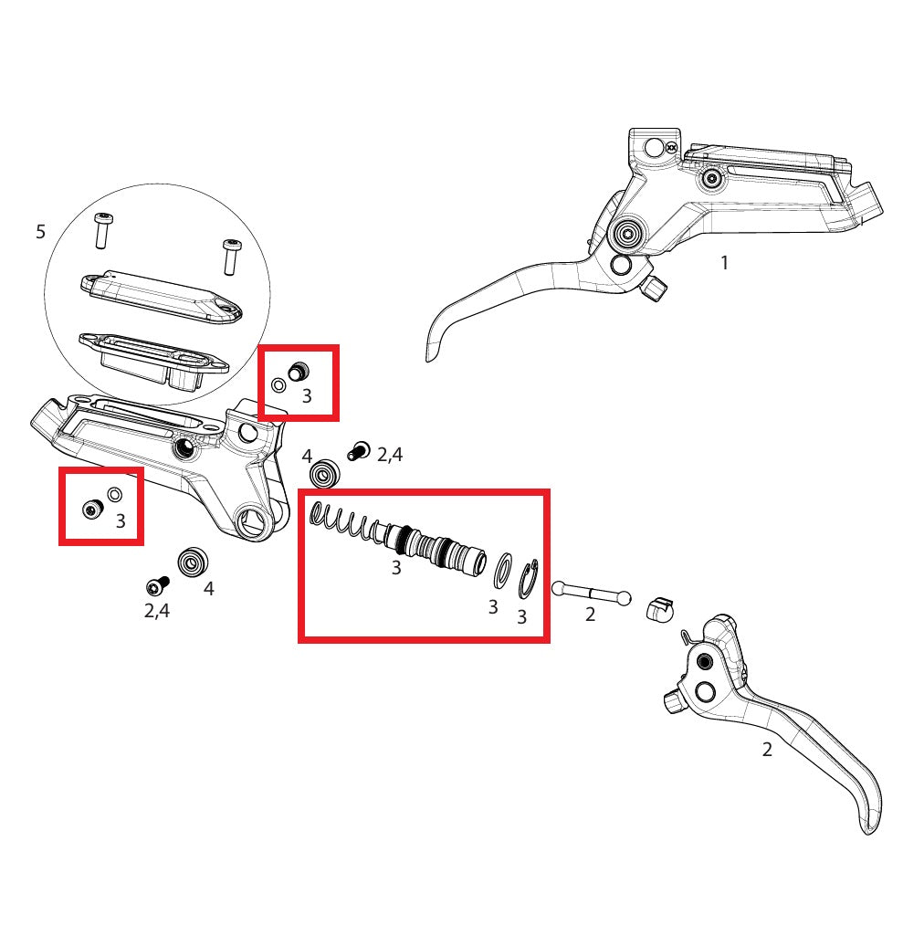 Servicesæt SRAM LEVEL ULTIMATE/SILVER STEALTH C1-bremser