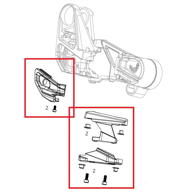 SRAM XX T-Type Eagle AXS skyddssats för växellåda