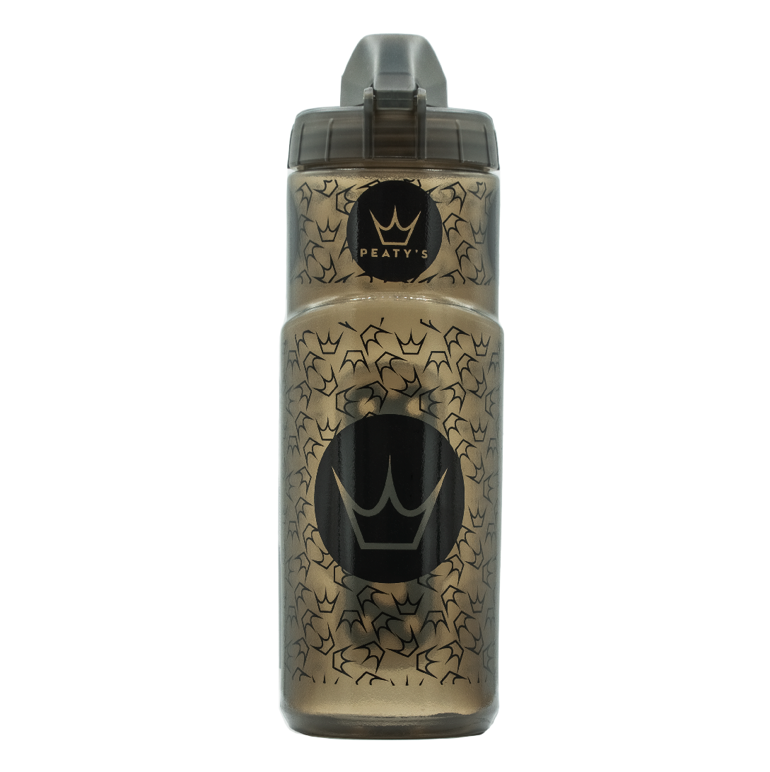 Sada lahve a držáku na láhev s logem PEATY'S X FIDLOCK (600 ml) uzená