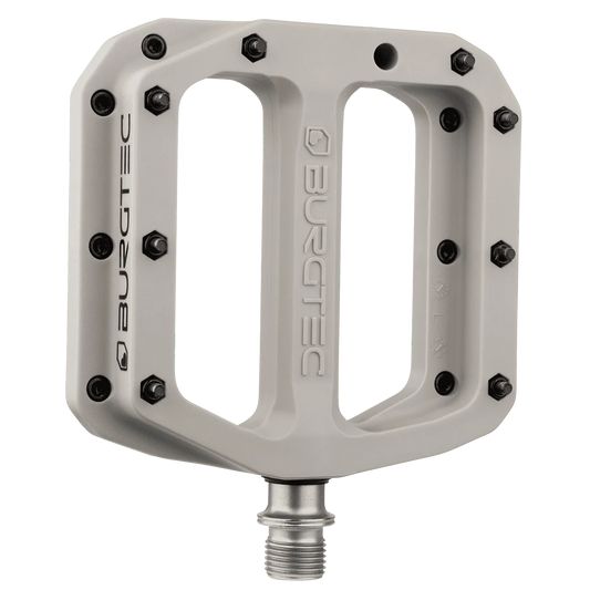 Ploché pedály BURGTEC MK4 Composite Nase Grey