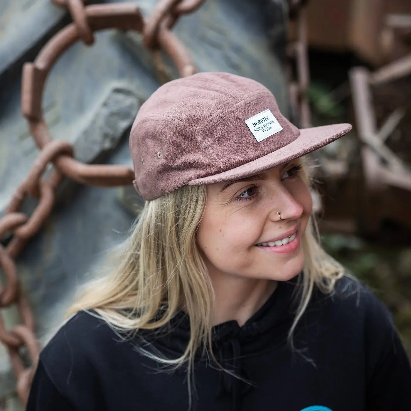 Kšiltovka BURGTEC ARCADE FIVE PANEL, hnědá