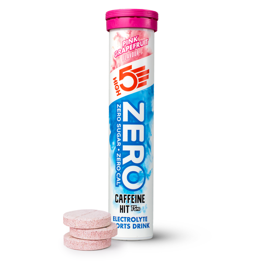 Elektrolytové hydratační tablety HIGH5 ZERO Caffeine (x20) Pink Grapefruit