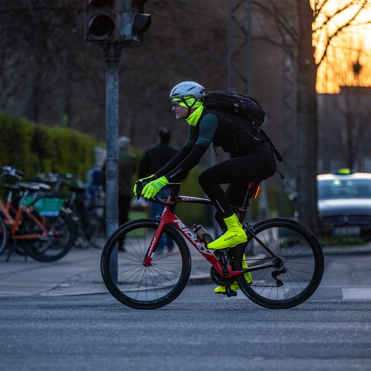 Støvleovertræk GRIPGRAB RIDE Hi-ViIS WATERPROOF Gul